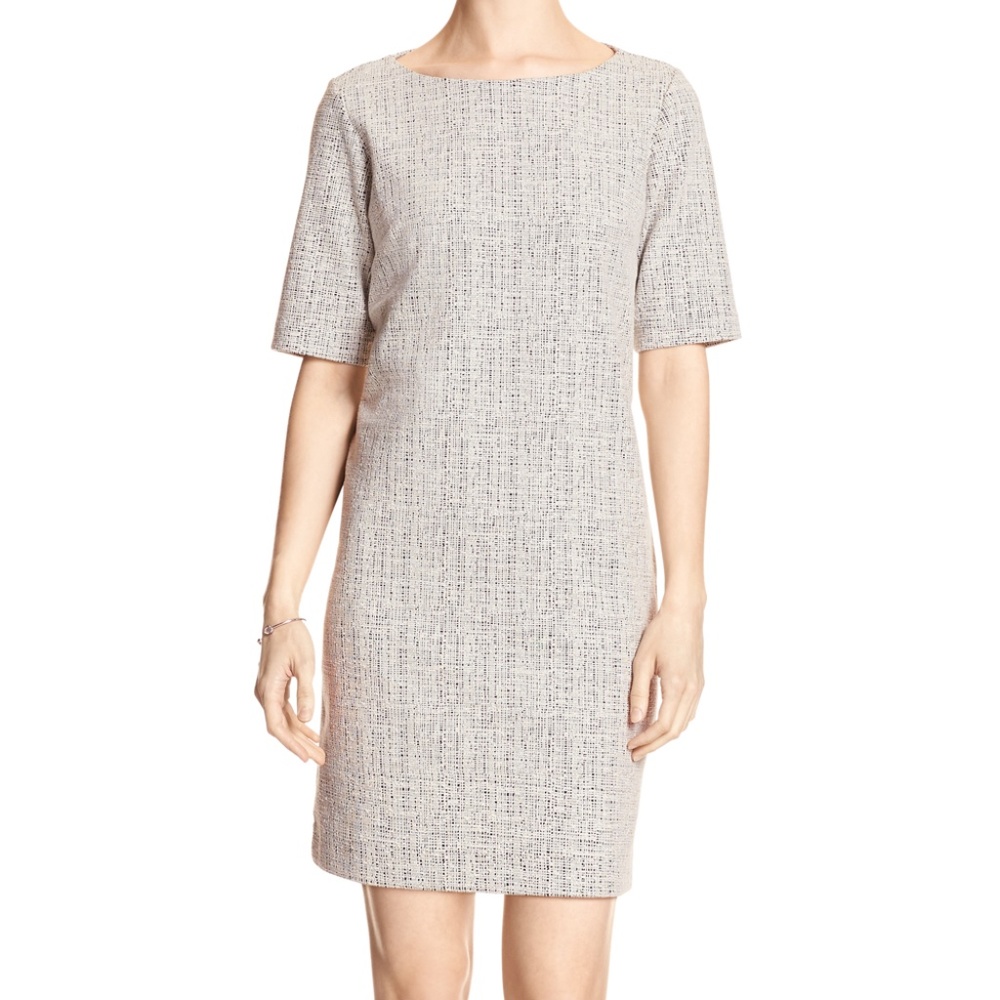Banana Republic Crosshatch Shift Dress